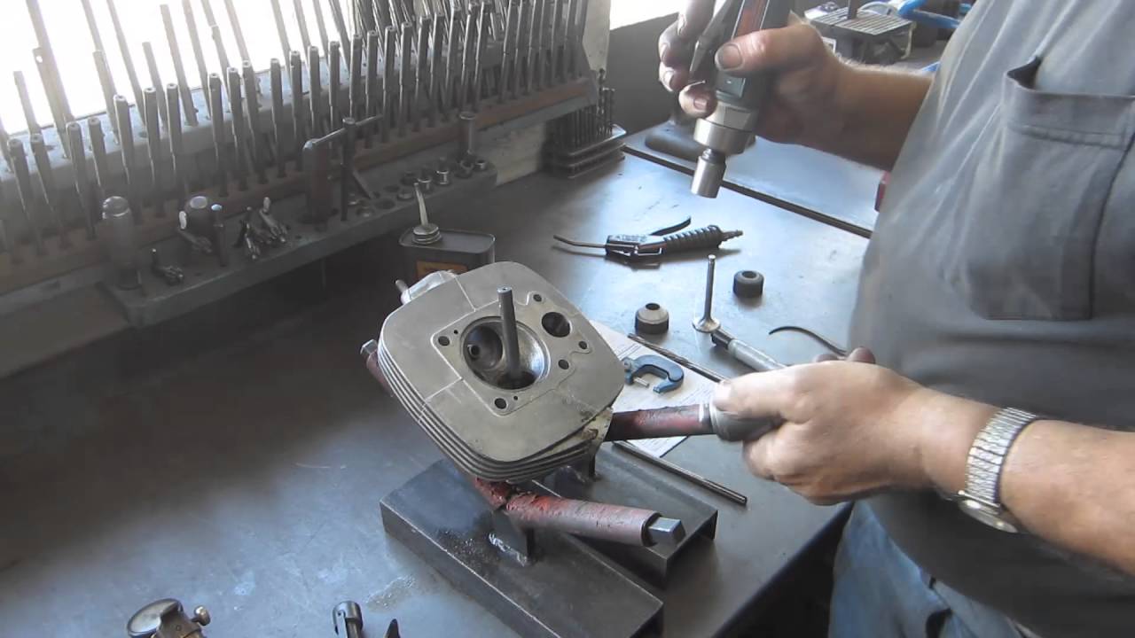 BM 250 Trials valve seat cutting