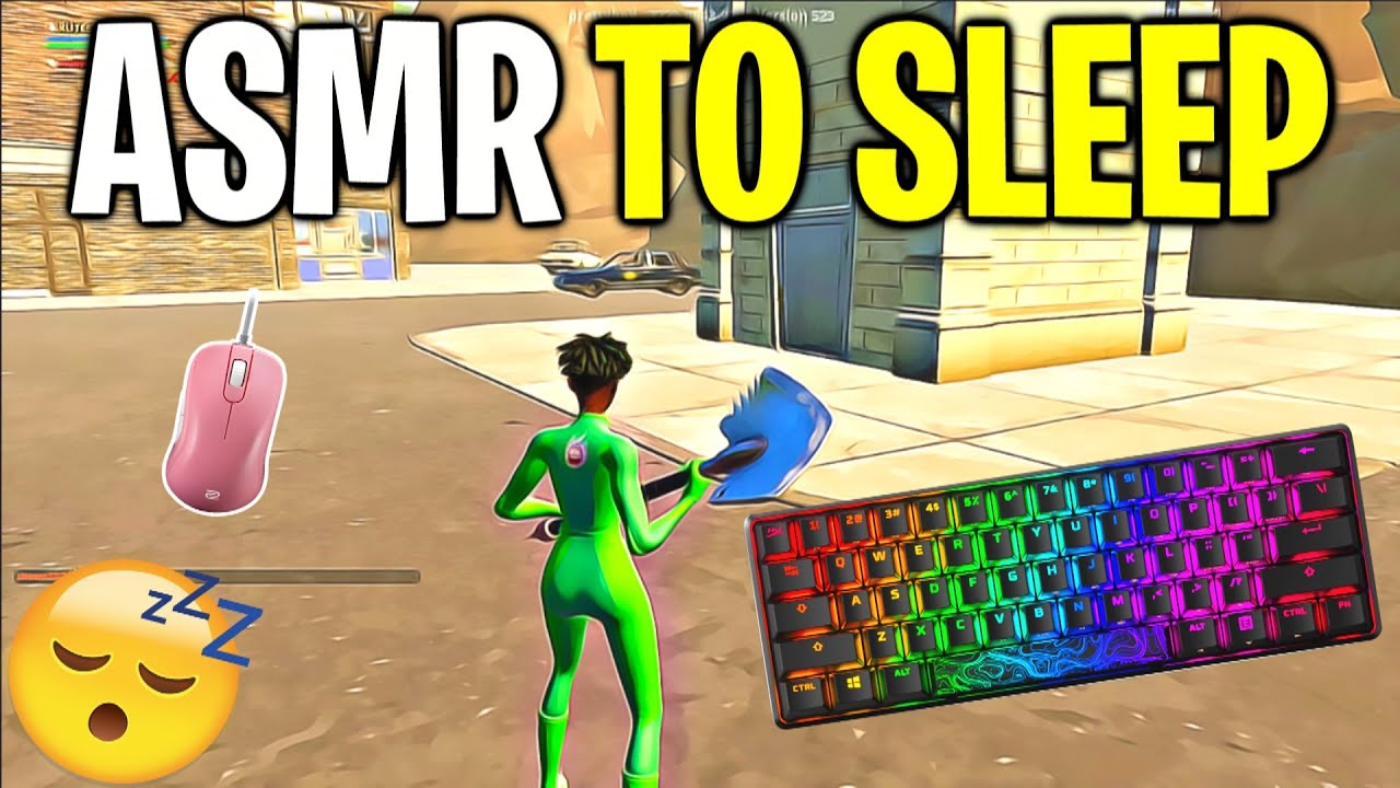 ASMR HyperX Alloy Origins 60 Chill Gaming To Sleep - Mechanical Keyboard Sounds Fortnite 4k 240 FPS