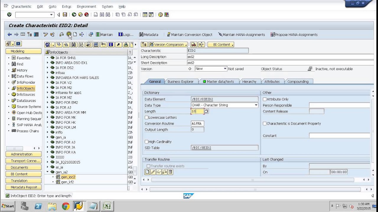Creating infoobjects in SAP BW-METAFORUM TECHNOLOGIES