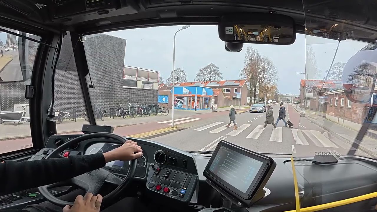 BUS DRIVER POV : EX BERLIN CITEA 8154 ( Qbuzz Line: 196) Rotterdam - Gouda station  2025