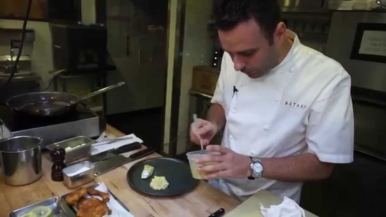 Batard's chef Markus Glocker shows us how me makes chicken schnitzel