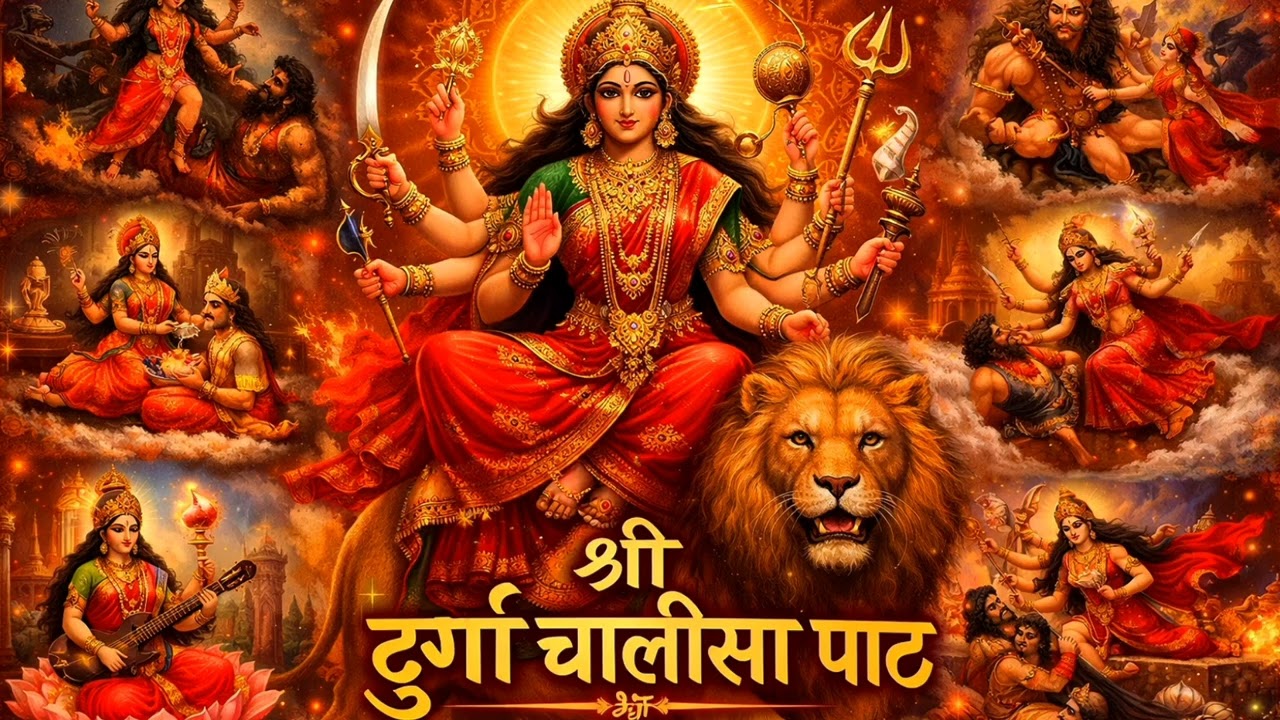 👉 श्री दुर्गा चालीसा पाठ | माँ भगवती का दिव्य रूप | सभी दुःख दूर होंगे 🌺🔱Powerful Durga Chalisa