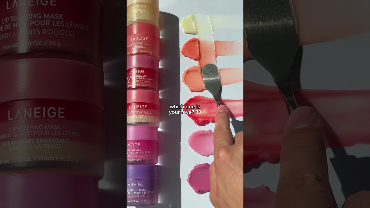 NO SWEETER LINEUP THAN THIS 😍🌈 Laniege Lip Sleeping Masks