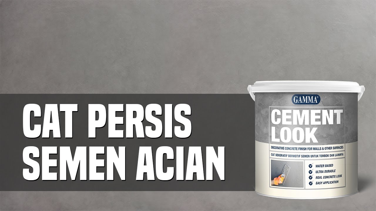 Cara Aplikasi Gamma Cement Look - Mid Grey
