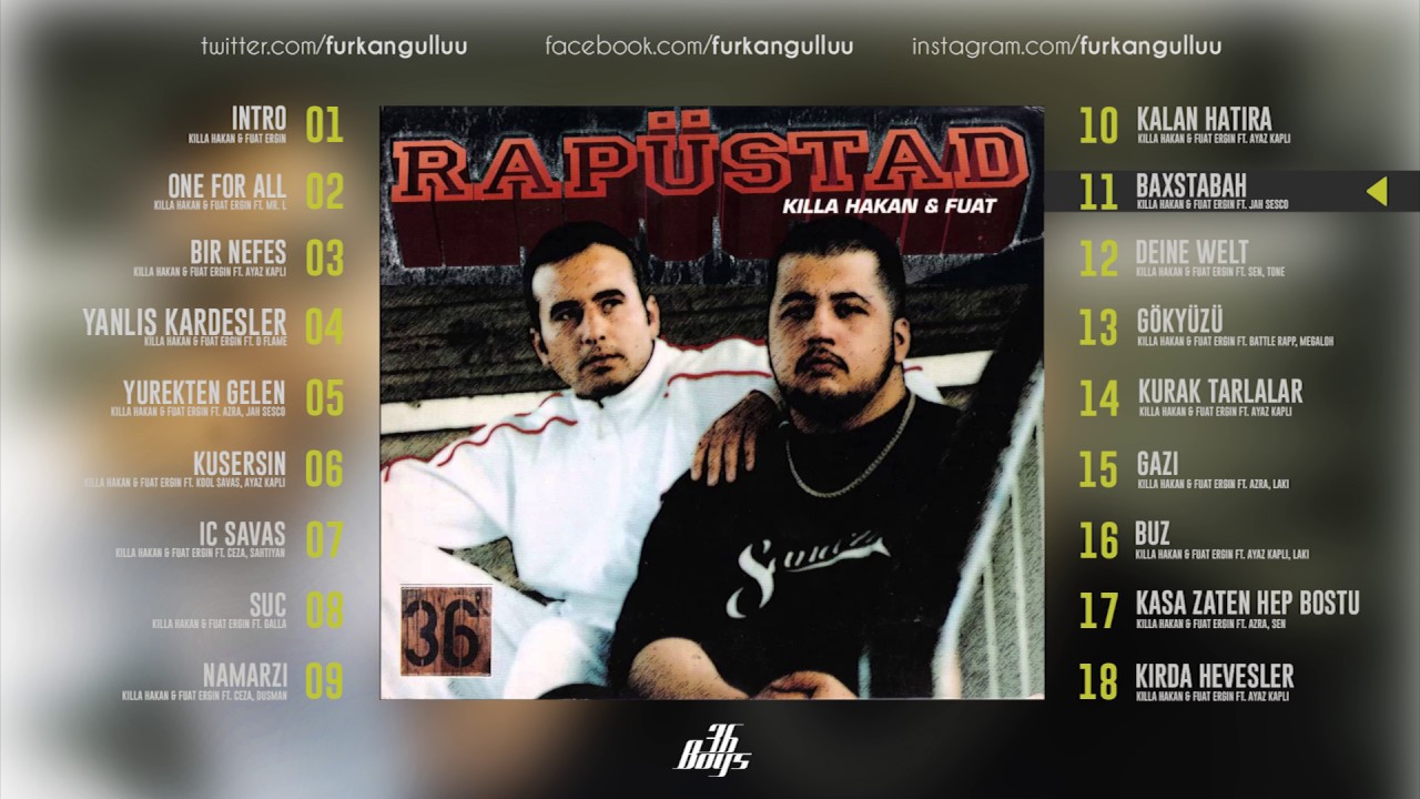 11  Killa Hakan & Fuat Ergin   Baxstabah ft  Jah Sesco