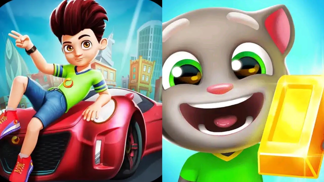 Kicko & Super Speedo VS Talking Tom Gold Run Android New update Gameplay