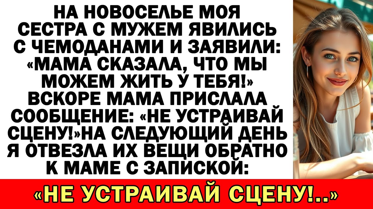 На новоселье сестра с мужем пришли с вещами: «Мама сказала, мы тут поживём!»