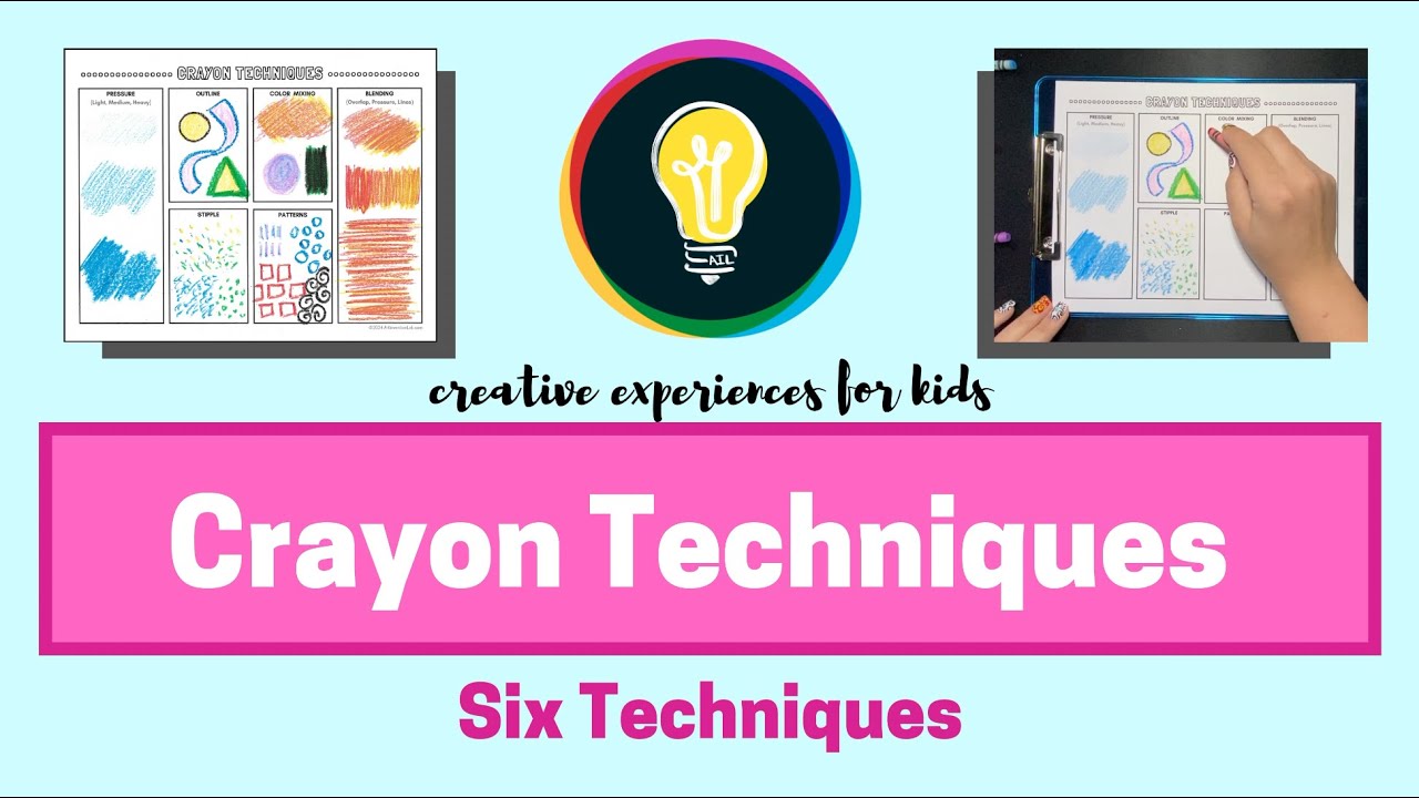 6 техник рисования мелками.