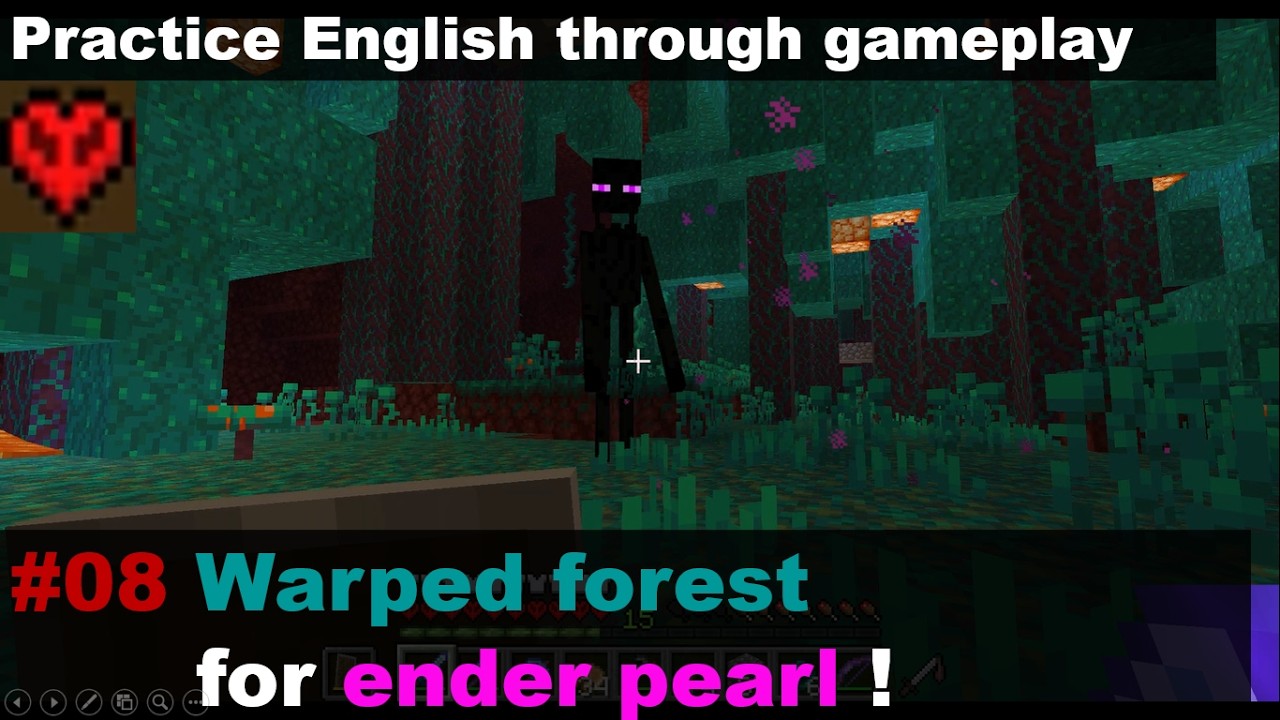 #8 Minecraft hardcore / Practice English through gameplay