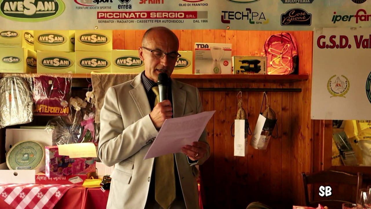 FESTA SOCIALE GSD VALDALPONE-DE MEGNI. RELAZIONE PRESIDENTE G.PRESSI