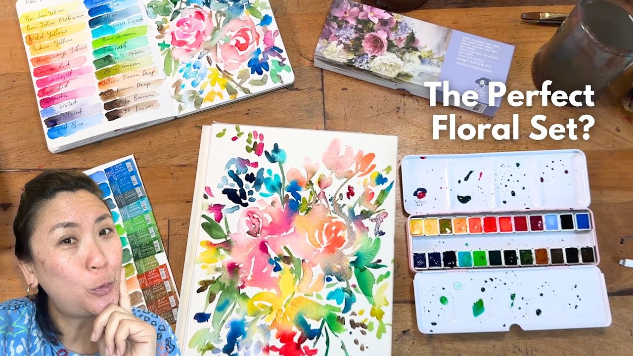 A Floral Palette in Action 🌸 Paul Rubens Watercolour Review