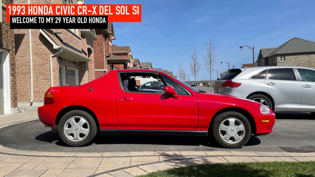 Welcome To My 29 Year Old Honda - 1993 Civic CR-X del Sol Si