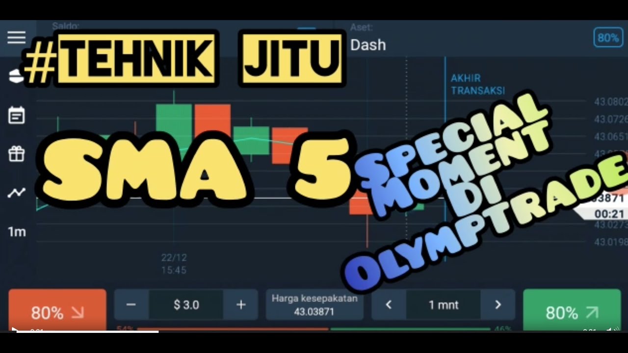 TEHNIK JITU SMA 5 DI OLYMPTRADE | STRATEGY SIMPLE
