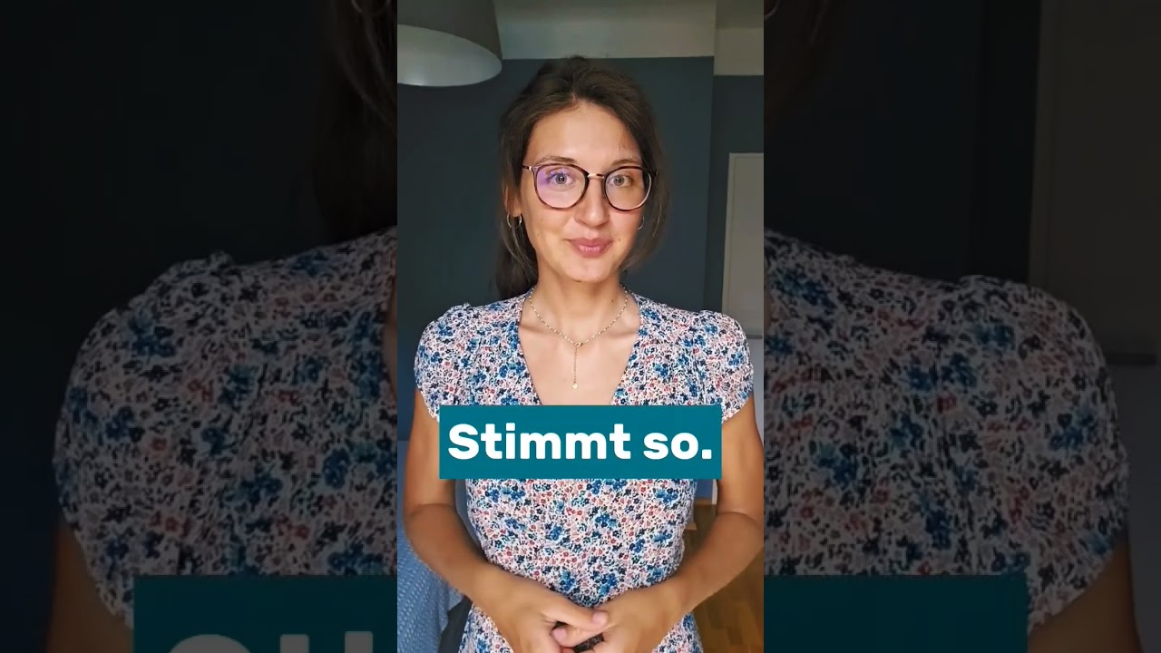 Jak powiedzieć RESZTY NIE TRZEBA po niemiecku? | niemiecki dla początkujących #niemiecki