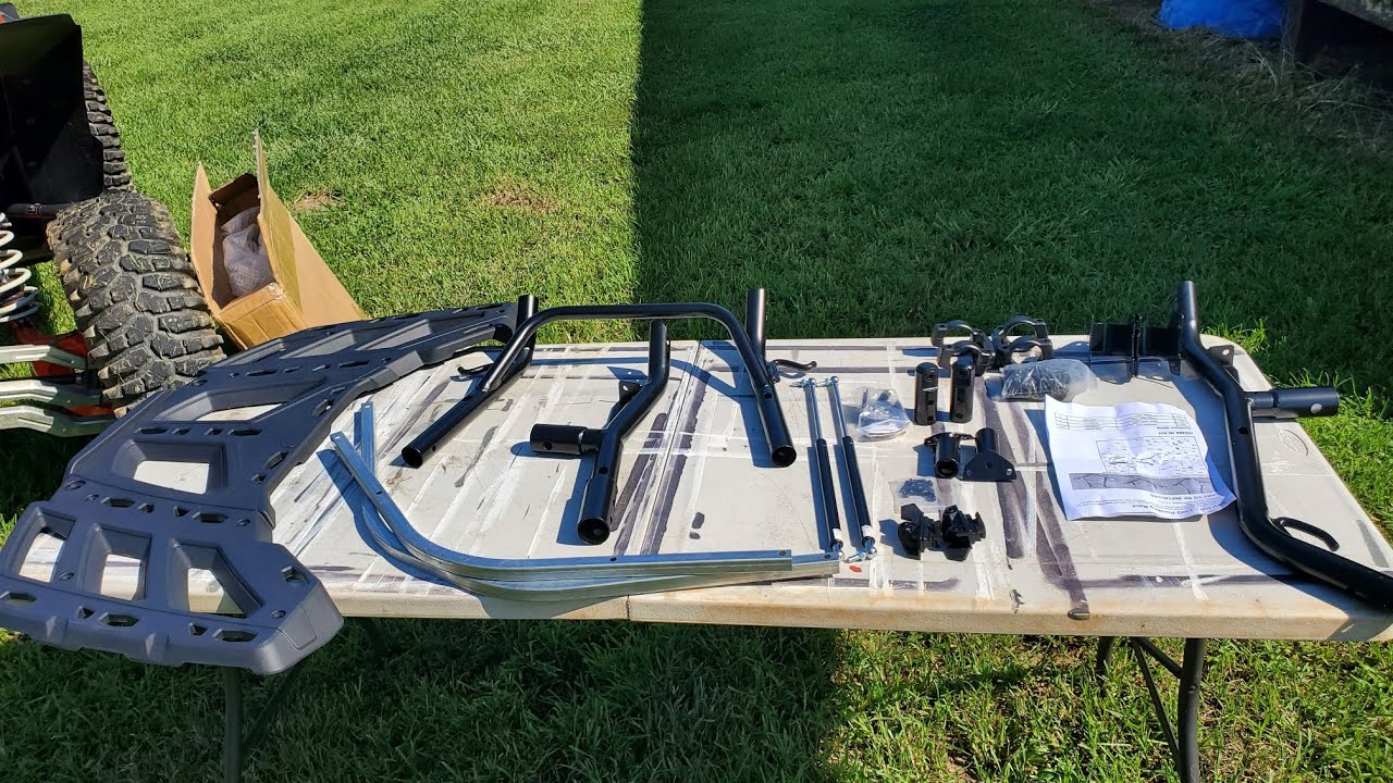 Kemimoto Can-am X3 Rear cargo luggage rack install and review.