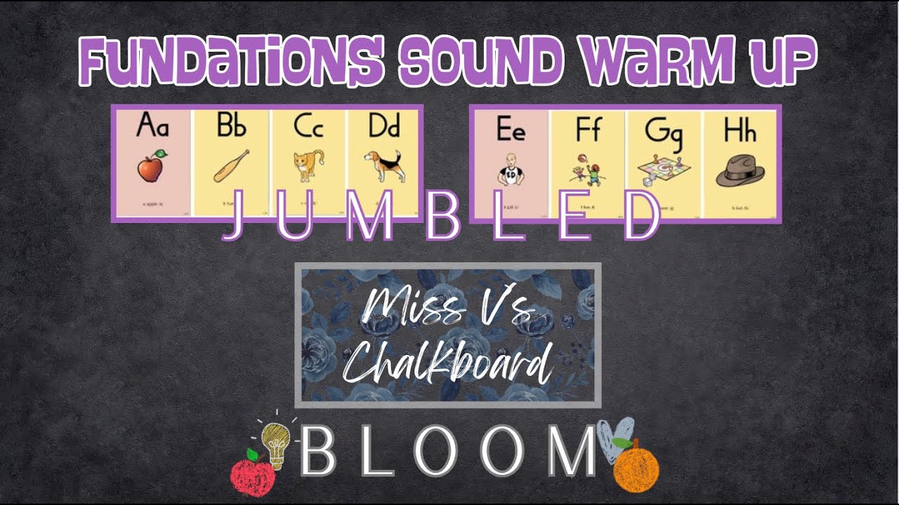 Fundations Sound Card Warm Up (Jumbled)