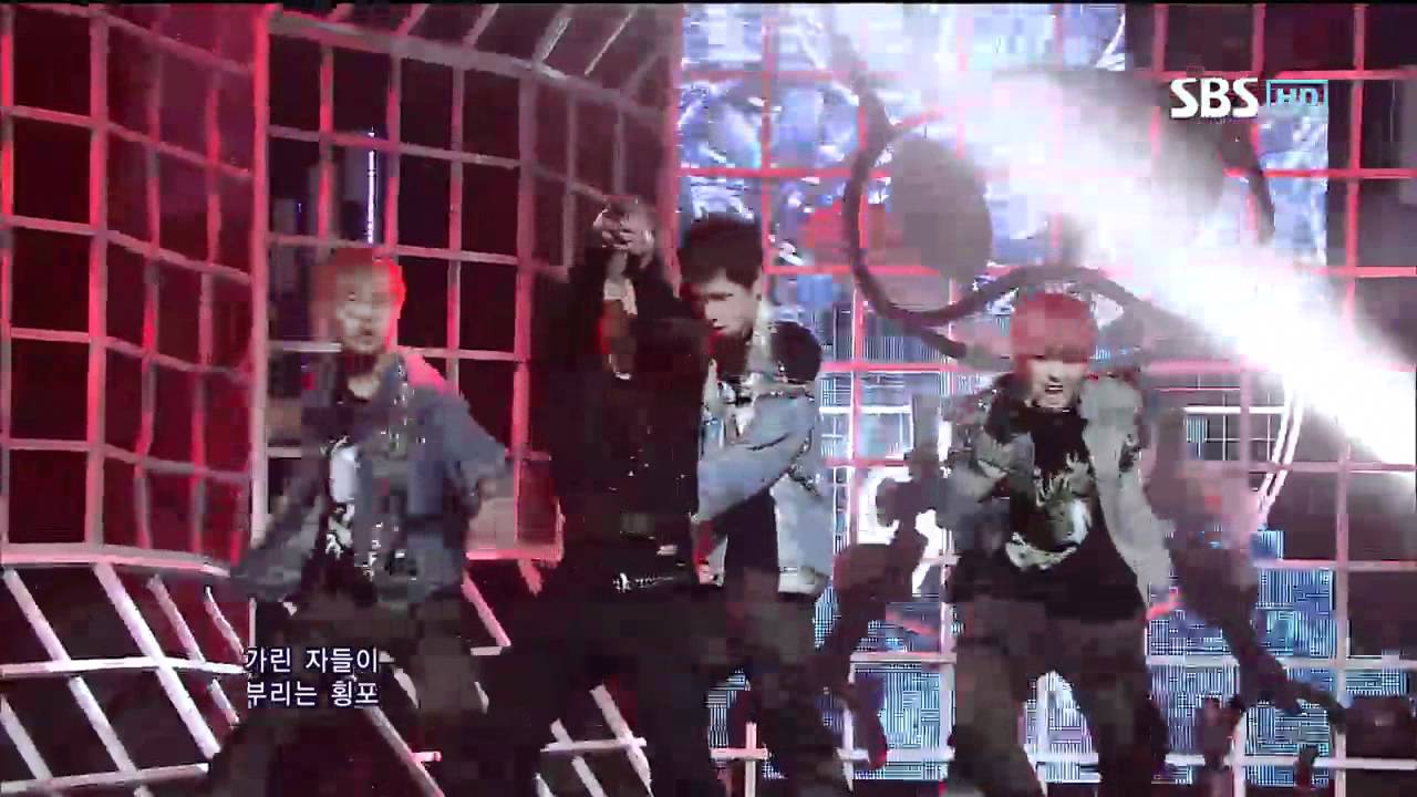 B.A.P [POWER] @SBS Inkigayo Популярная песня 20120506