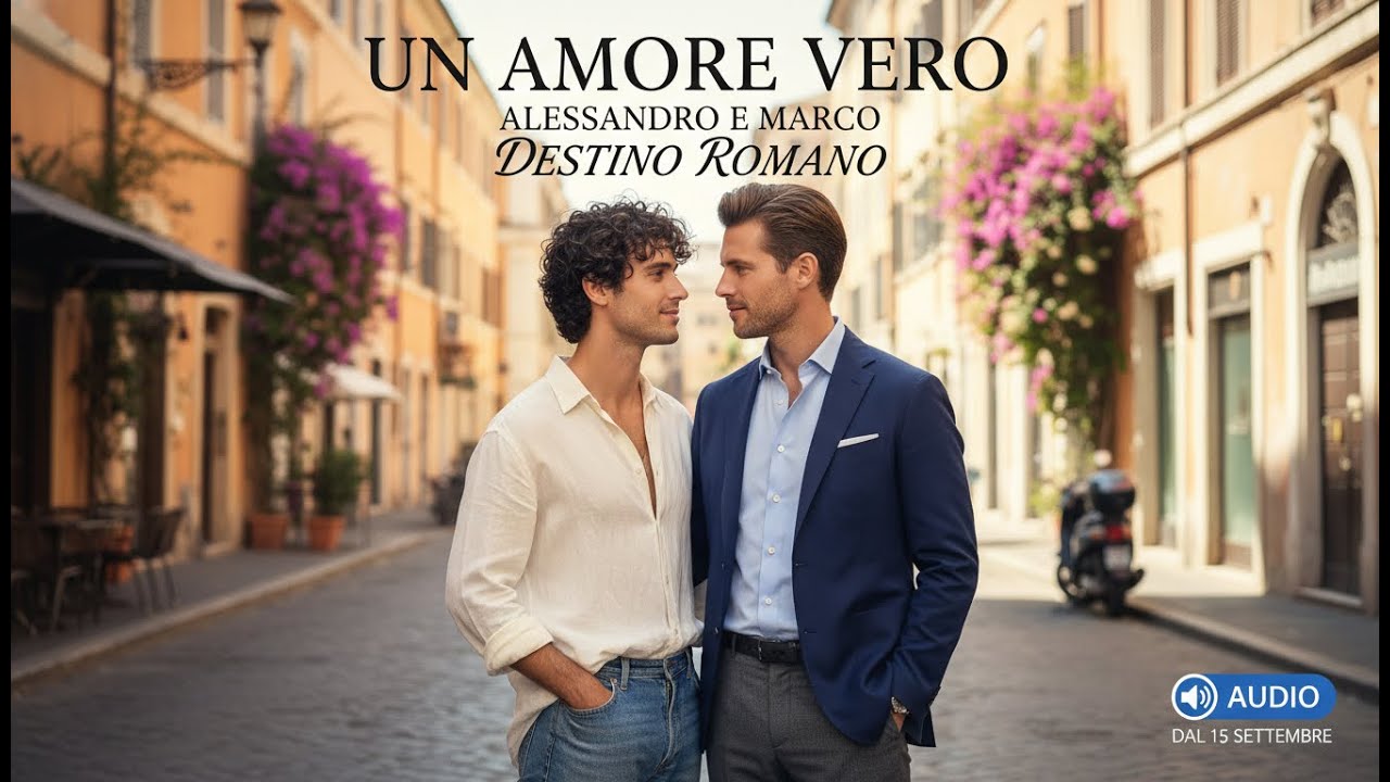 ALESSANDRO APRÌ LA PORTA DELL'APPARTAMENTO CON UN GESTO DI SORPRESA, TROVANDO MARCO IN GINOCCHIO..