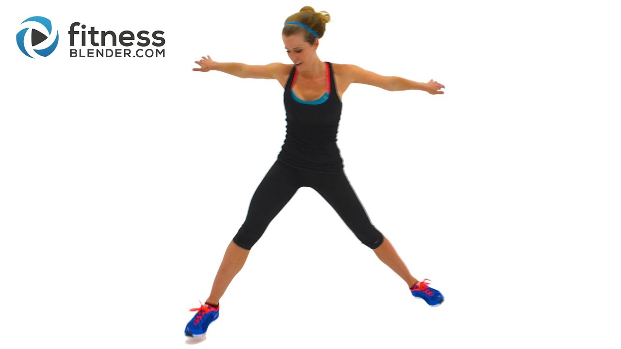 Fat Burning Cardio Workout for Butt and Thighs with Yoga Cool Down - 27 Min Interval Cardio Training