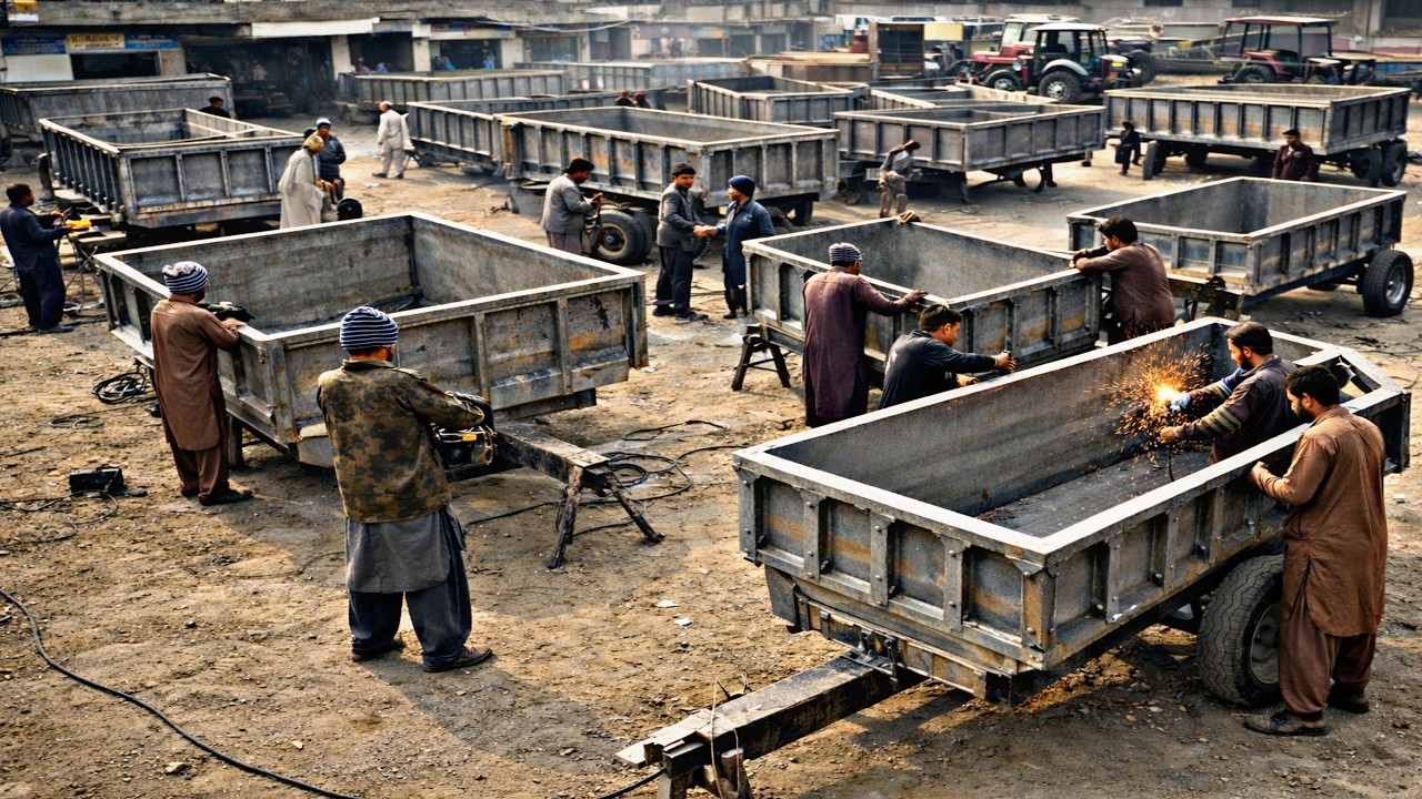 From Raw Steel to Heavy-Duty Trolley – Full Making Process || Amazing Work ||