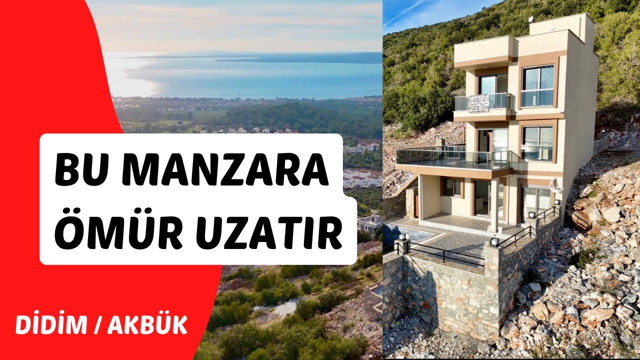 Hem Göz Zevkinizi Hem Oksijen Seviyenizi En Üst Seviyeye Çıkarın / Didim Akbük Satılık Villa /No:484