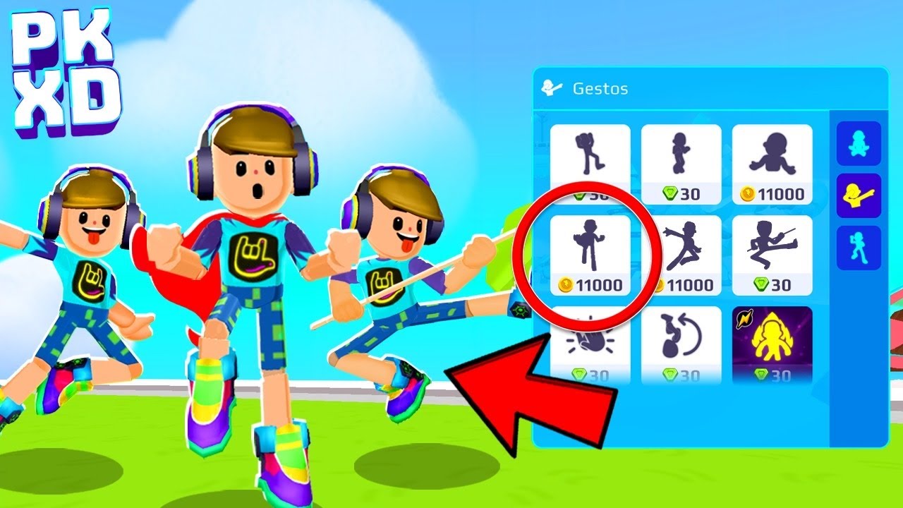 TESTEI TODOS OS EMOTES SECRETOS DO PK XD