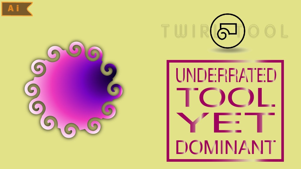 TWIRL TOOL'S ADVANTAGE IN ADOBE ILLUSTRATOR | EXPLAINED IN JUST 2 MINUTES | QUICK TUTORIAL