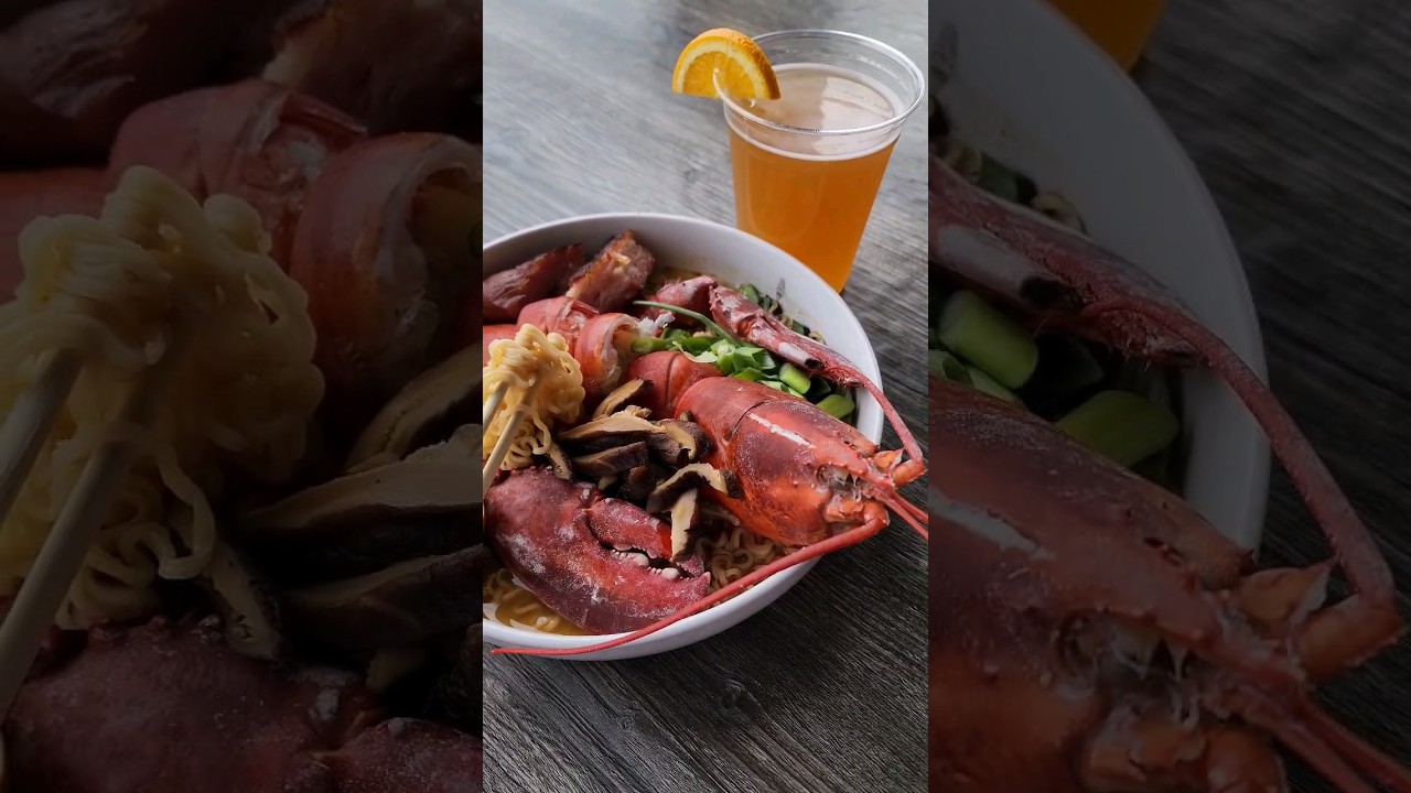 Lobsters Ramen & seafood. Pinchy's Lobsters & Beer Company