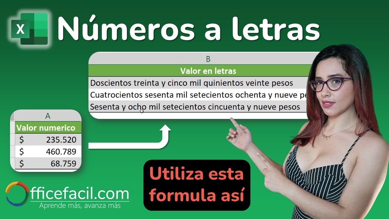 N&uacute;meros a letras Excel | F&aacute;cil sin programaci&oacute;n