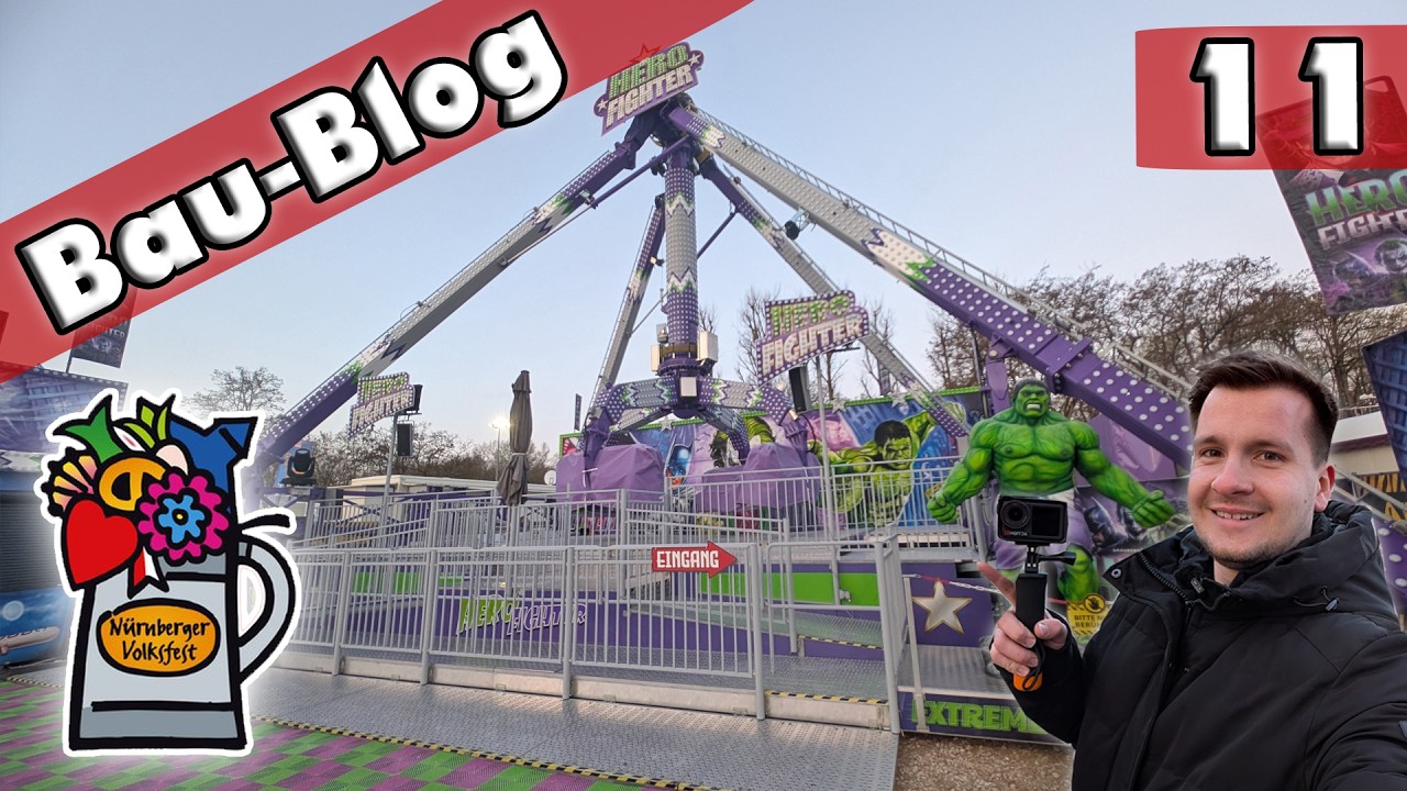 N&uuml;rnberger Fr&uuml;hlingsfest 2026 - Aufbau | Bau Blog #11