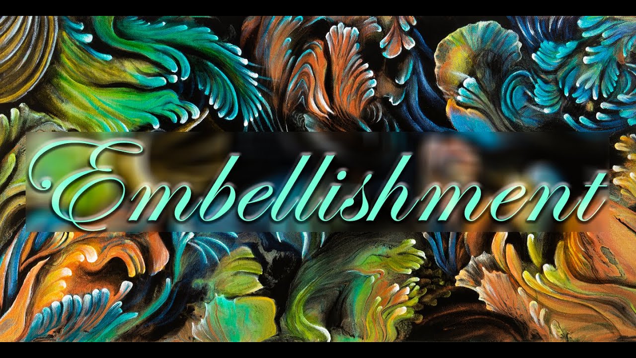 Embellishing a Metallic Acrylic Pour from Gail Burstyn! 