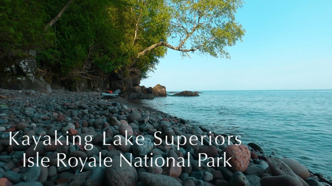 Solo kayak open water crossing to and circumnavigation of Isle Royale National Park.