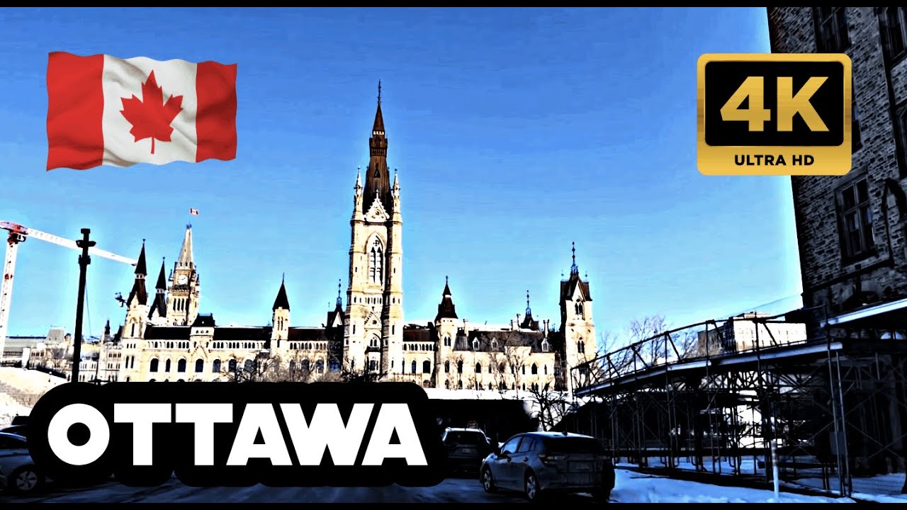 4K Canada Ottawa Exploration:  City Landmarks and Tanger Mall Shopping and Revealed