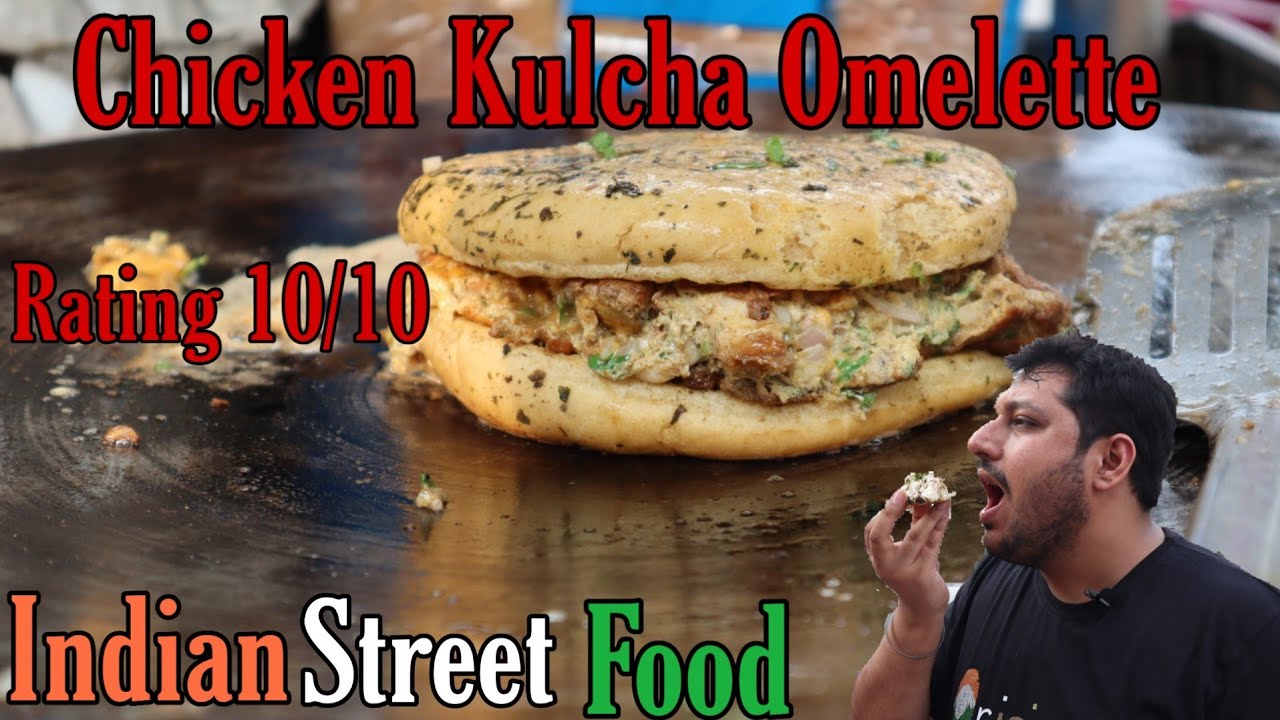 Best Omelette Dish | Chicken Cheese kulcha omelette | Street Food