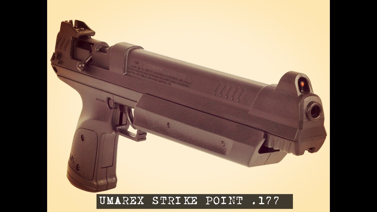 Umarex Strike Point .177 Pellet Multi-Pump Air Pistol Table Top And Shoot Overview