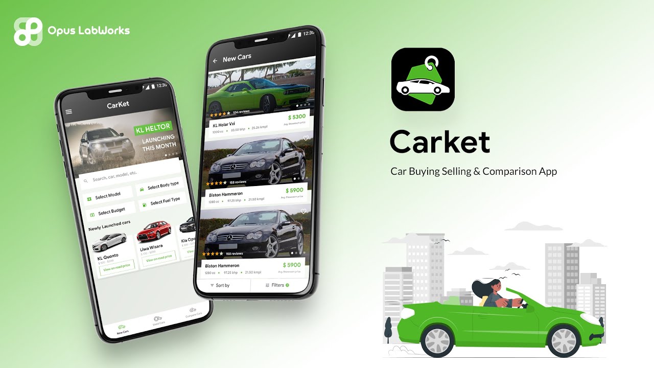 2 App Template | Pre-owned Car Marketplace App | Car Dealership App | CarKet | +91 7672 000 500