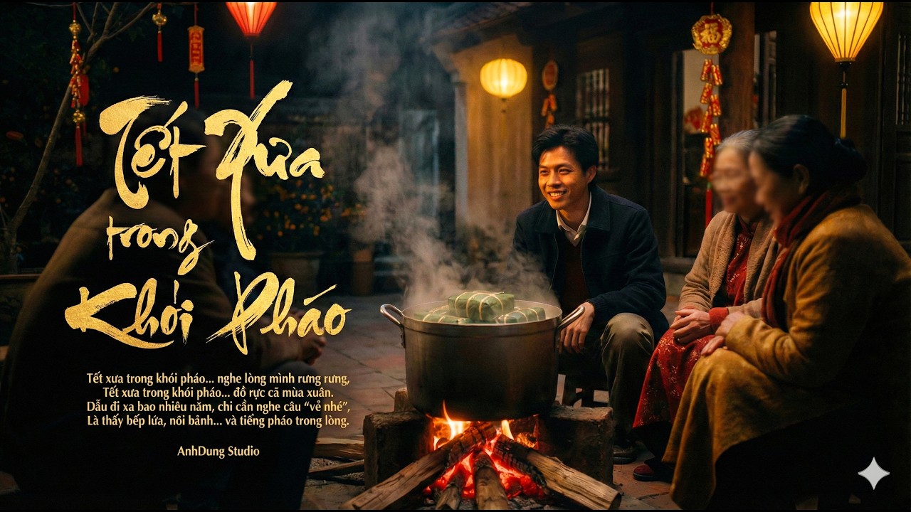 TẾT XƯA TRONG KHÓI PHÁO | AnhDung Studio | Nhạc hoài niệm Tết cổ truyền