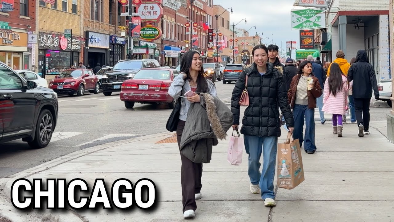 Chicago Chinatown ✨ Holiday Season Walking Tour On Friday | December 26, 2025 | 4K 60fps Video