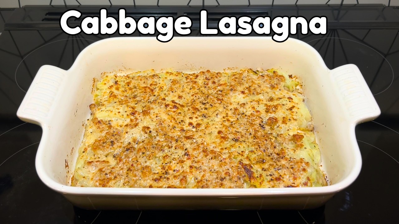 The Best Italian Cabbage Recipe - Cabbage and Pork Lasagna