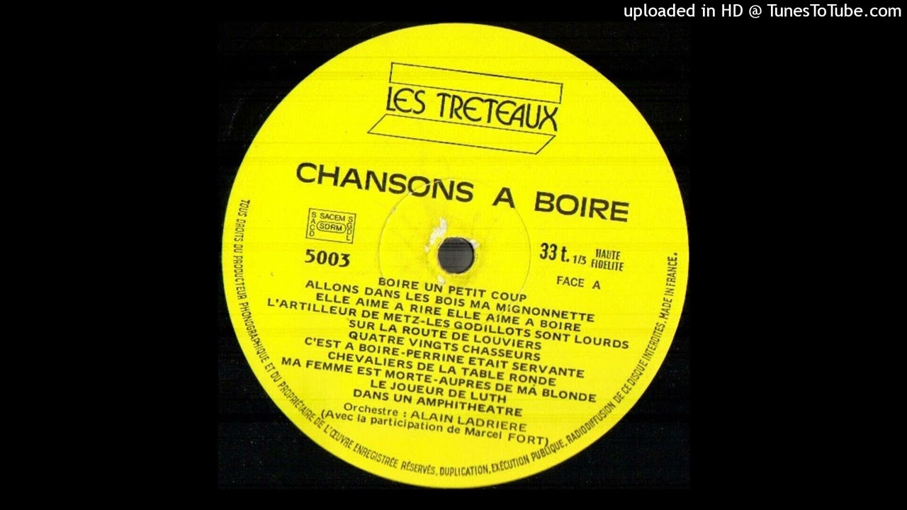 Alain Ladrière, Marcel Fort, Jean Dalo Et Son Ensemble – Chansons A Boire (Face A)