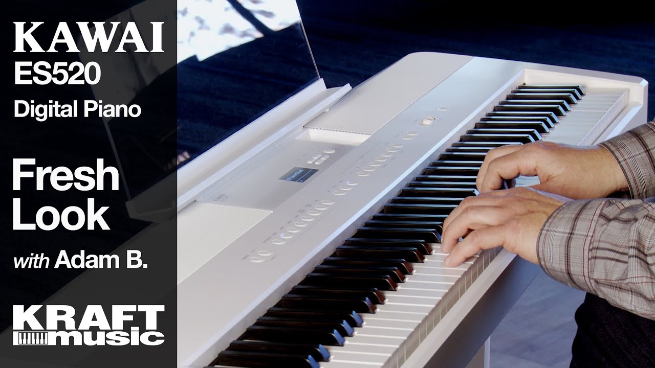 Kawai ES520 White Digital Piano - Fresh Look with Adam B.