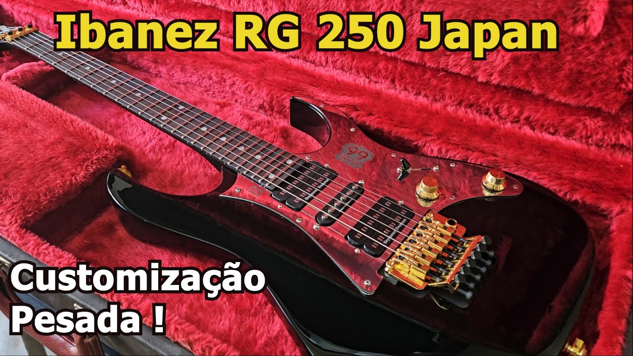 Customização Pesada: Ibanez RG 250 Japan  90' + Caps Seymour + Gotoh  + Inox + Pintura . Brunelli