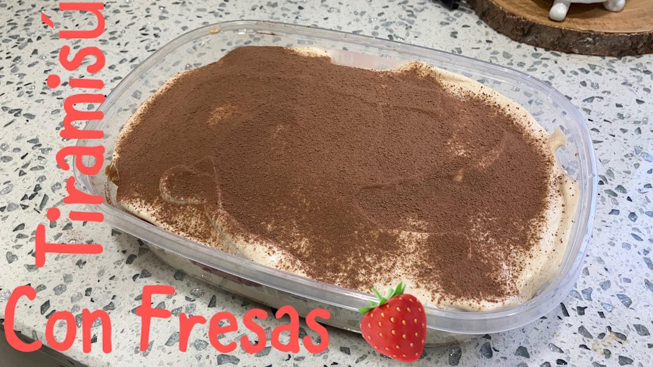 STRAWBERRY TIRAMISU  - DELICIOSO TIRAMISU CON FRESAS 🍓