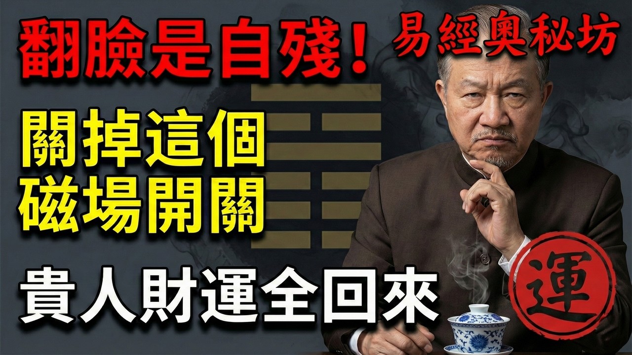 看似懦弱的「無視」，竟是避開《否卦》死局的最強殺招？曾教授揭秘：關掉這處磁場開關，貴人財運不請自來！#曾仕強 #易經 #中國式管理 #人生智慧 #國學#處世哲學#人性#職場#修身#智慧#福報#傳統文化
