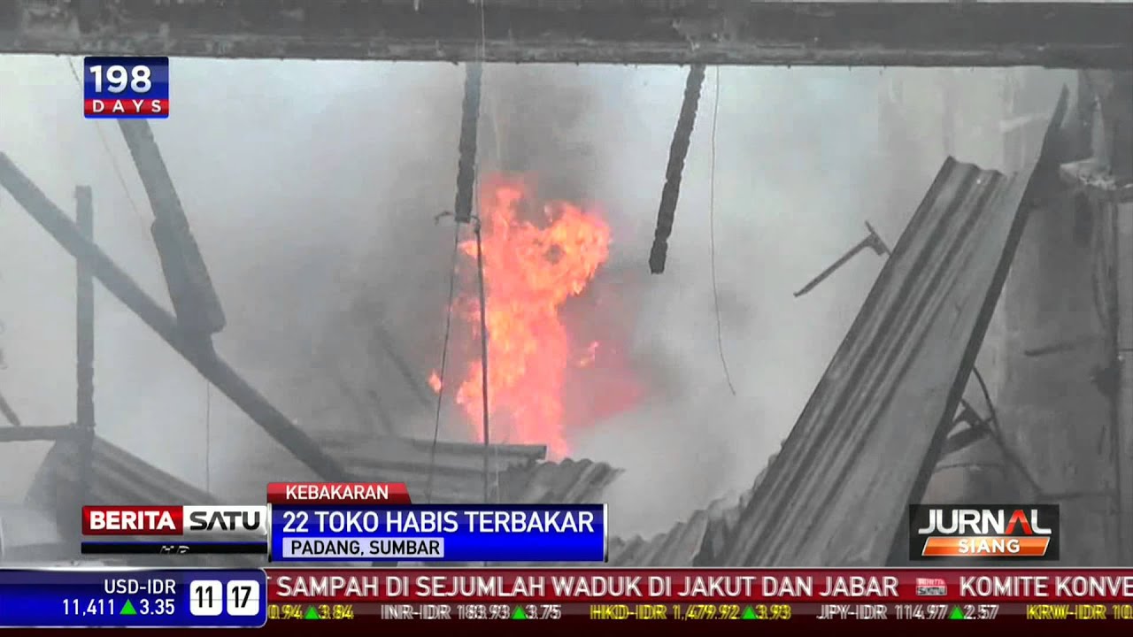 22 Kios Pasar Haru Padang Terbakar