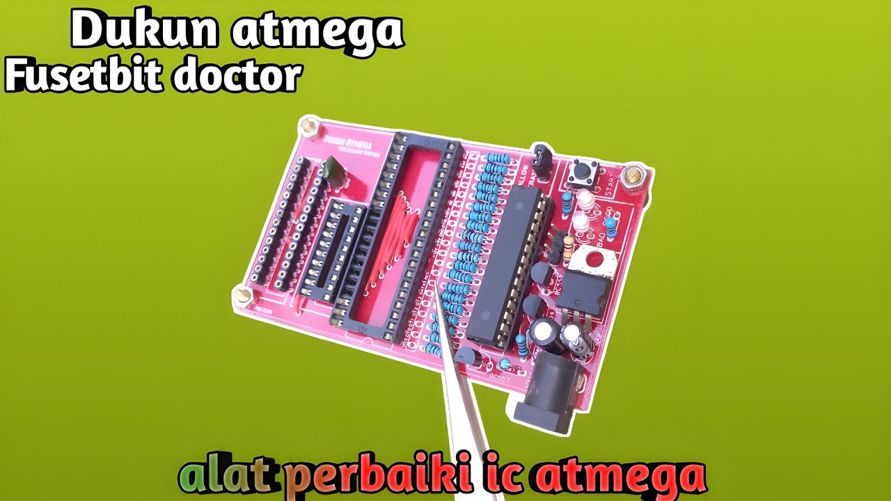 cara perbaiki ic atmega8 atmega328pu | kit Avr fuse bit doctor #review