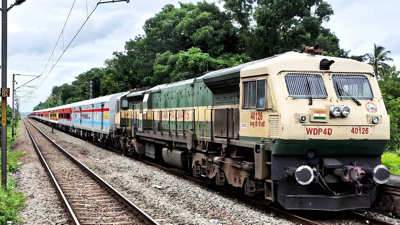 EMD's humming through Cheriyanad | GOC's PYRAMID CAB WDP4D 40126 | Ex. ERS Ironman