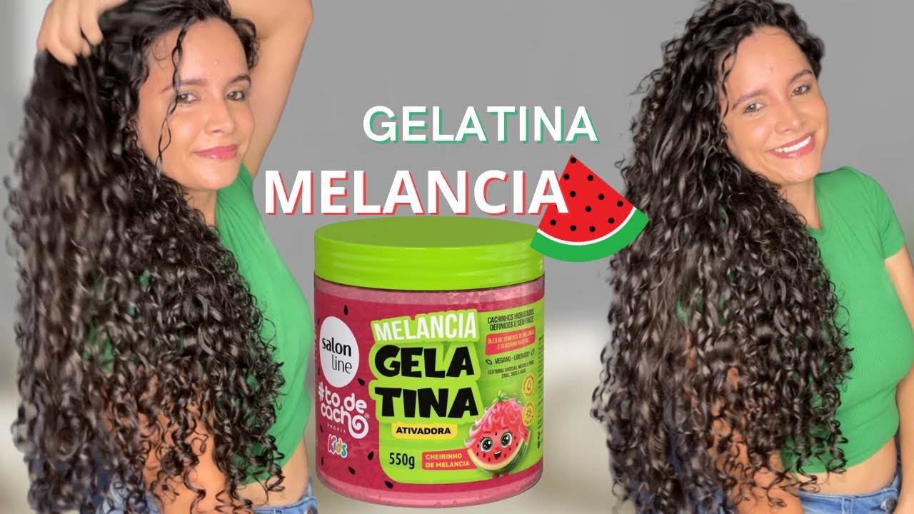 TESTEI A GELATINA DE MELANCIA DA SALON LINE