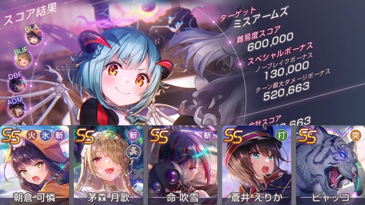 【ヘブバン】第84回スコアアタック　スコア207万