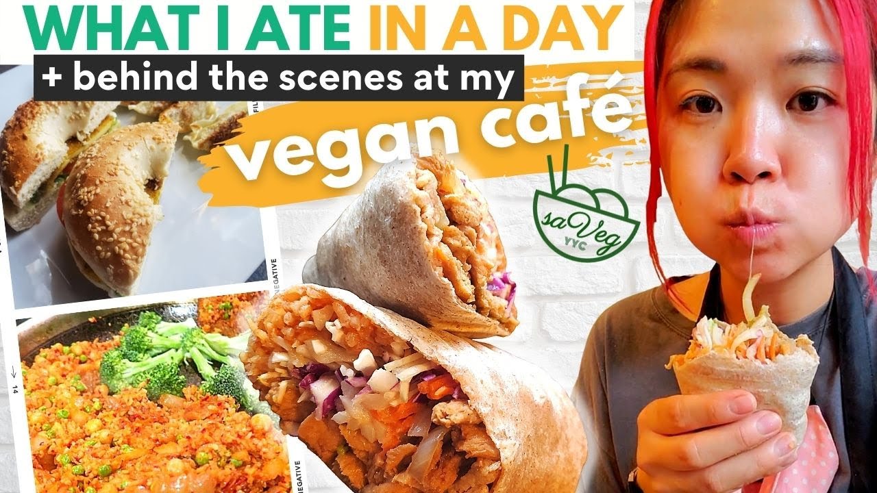 What I Ate + DAY IN MY LIFE AT MY VEGAN CAFE! (What I Ate in a Day + Getting My 💩 Together)